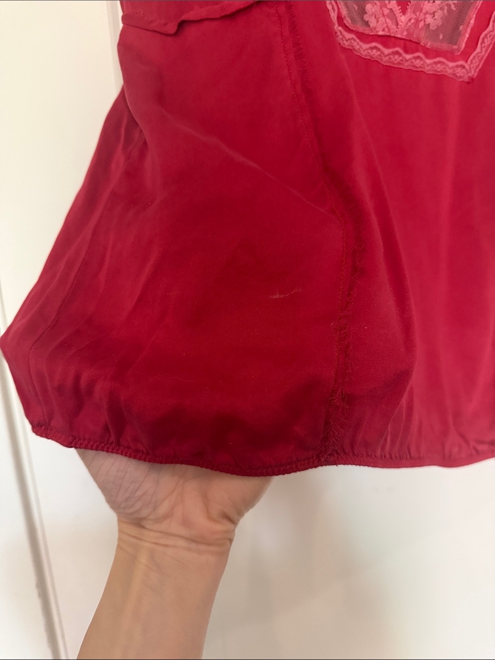 Vintage 100% silk Free People top - Picture 4 of 7